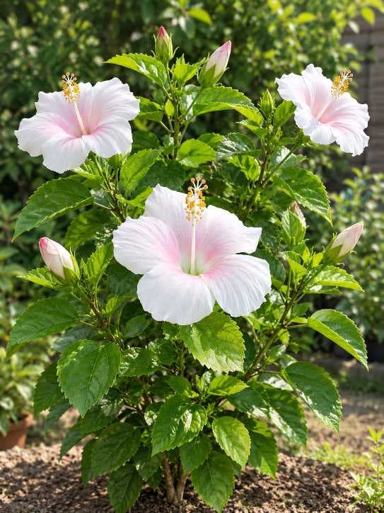 White Hibiscus Plant (Hybrid)
